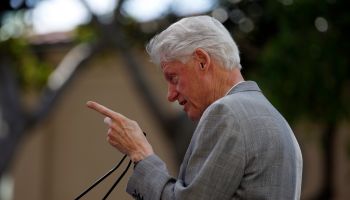 Bill Clinton Campaigns In Los Angeles