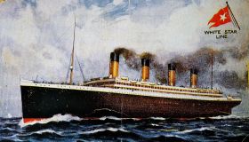 Pre-disaster postcard, front depicting the Titanic.