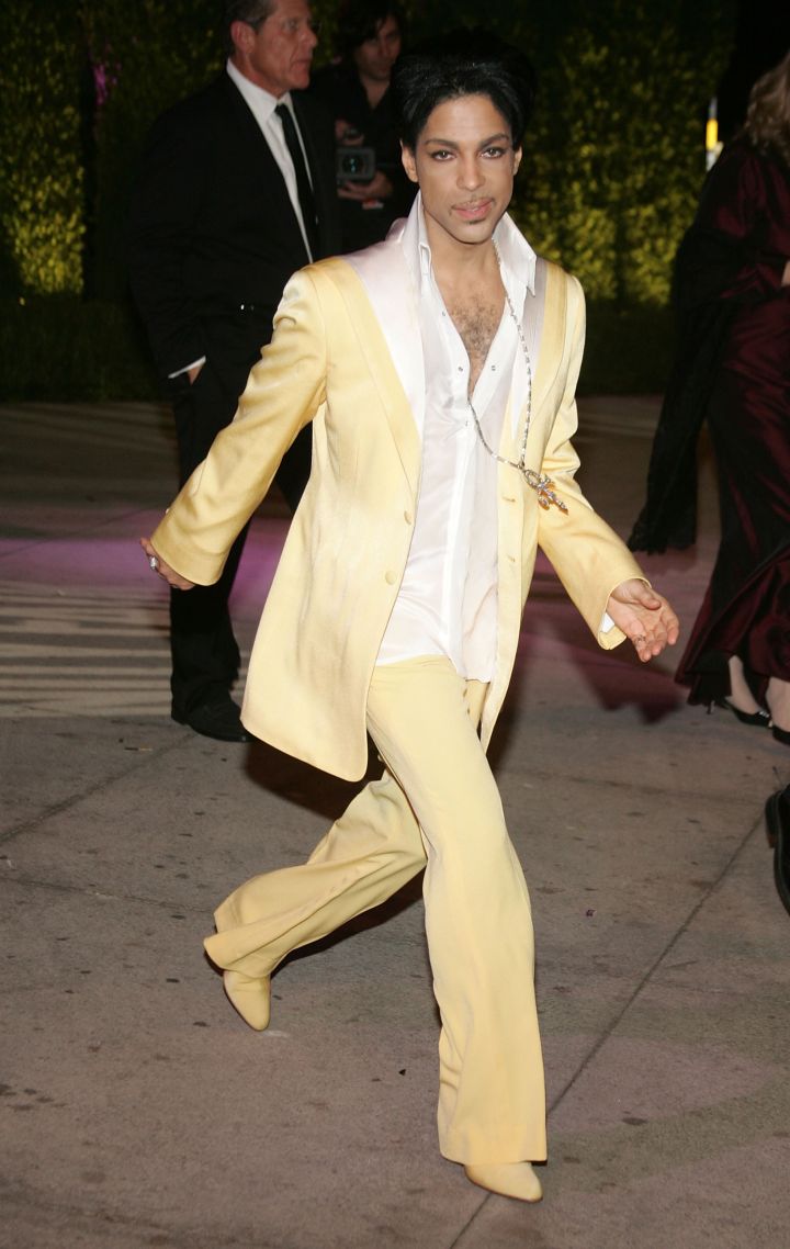 Recording artist Prince leaving the 2007 Vanity Fair Oscar Party at Mortons on February 25, 2007 in West Hollywood.