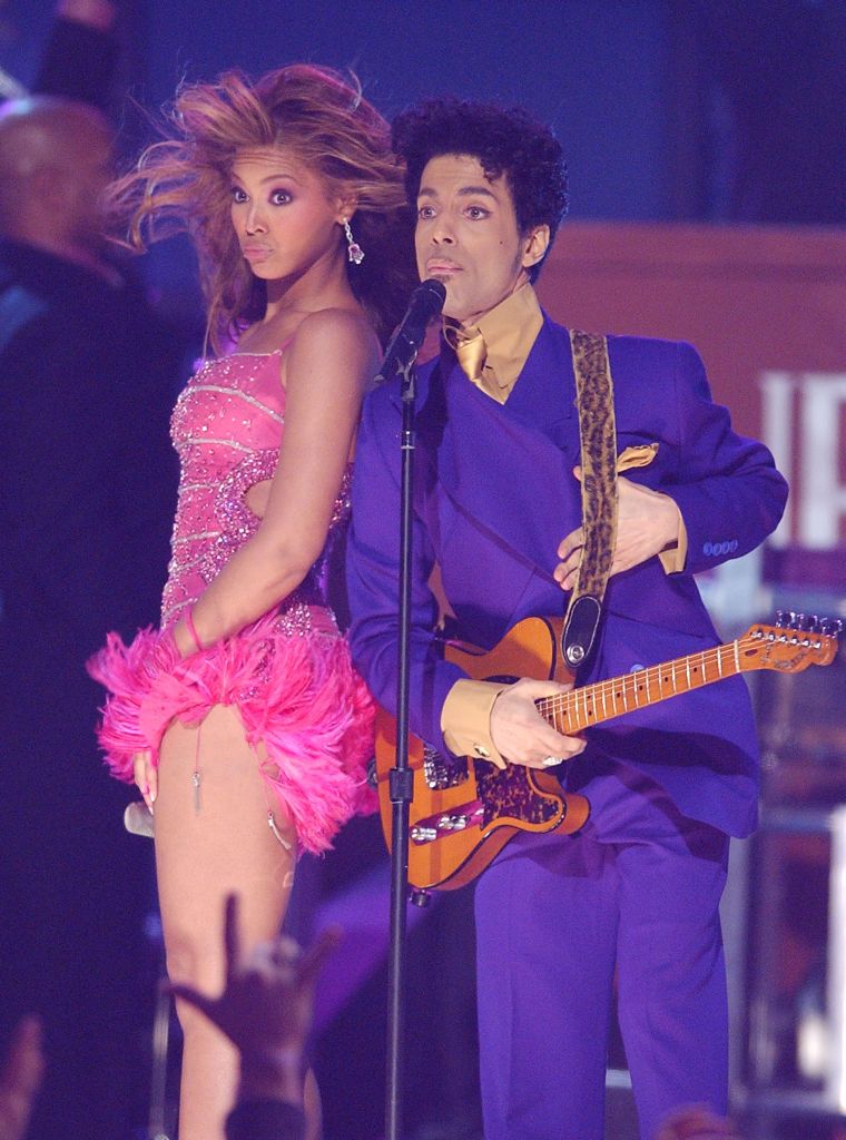 Prince and Beyonce at the 46th Annual GRAMMY Awards