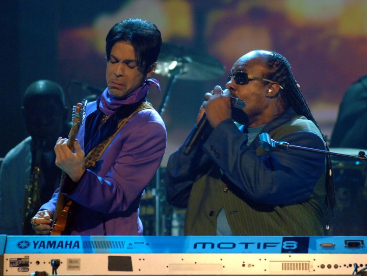 Prince and Stevie wonder hit the stage together at the 6th Annual BET Awards