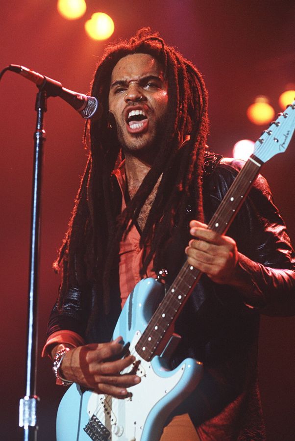 Lenny Kravitz Gibt Konzert In Hamburg 040396 Halbfigur .