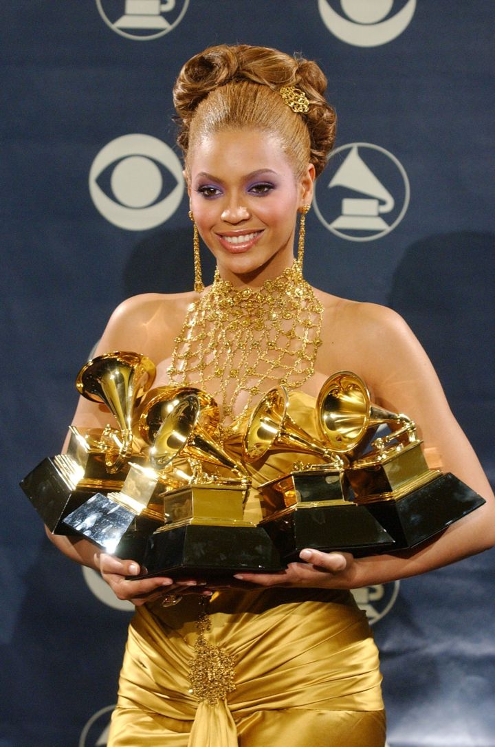 Beyonce wins like a million Grammys and looks amazing doing it