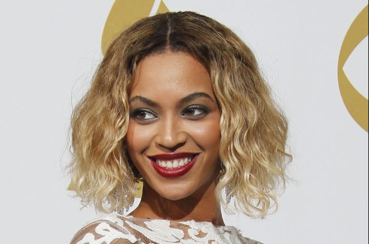 Beyonce poses backstage at the 56th Annual GRAMMY(R) Awards at STAPLES Center in Los Angeles, CA. S