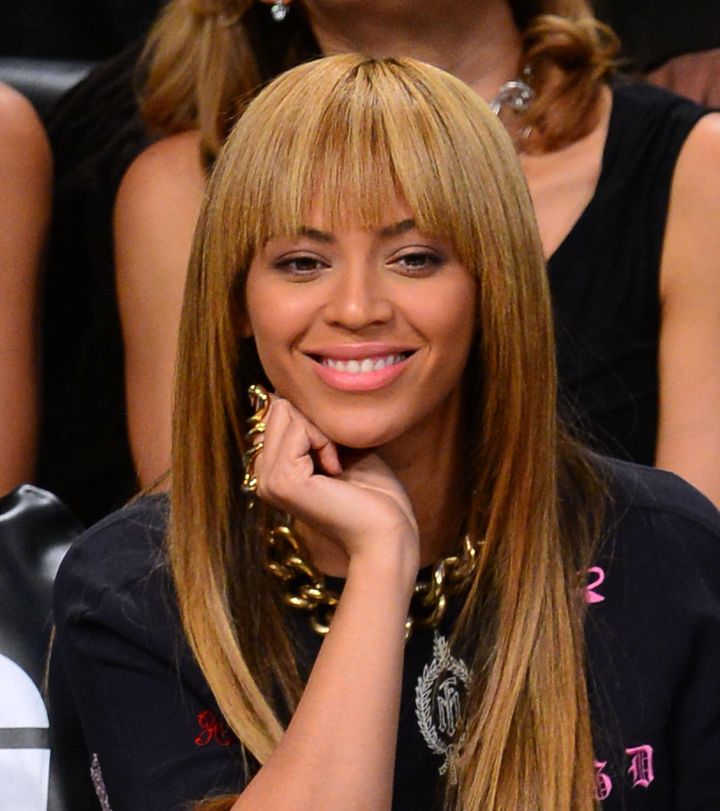 Bey with bangs