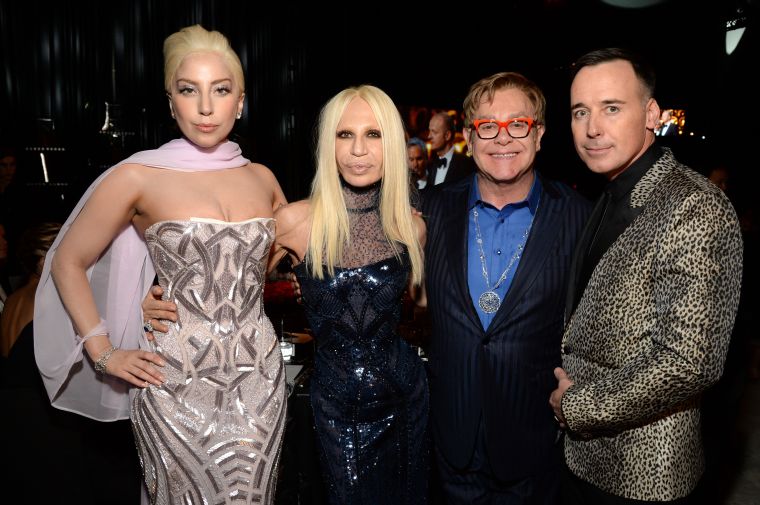 Donatella and Gaga would make the perfect double date for Elton John and his husband.