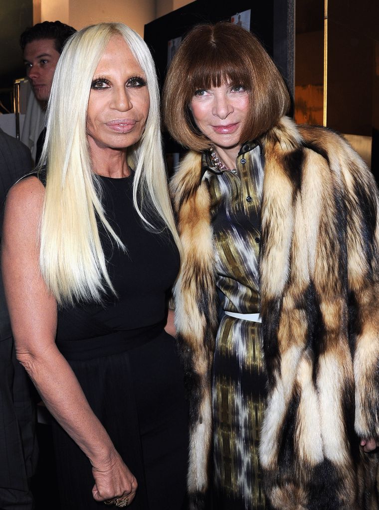 Fashion boss pose with the great Anna Wintour.