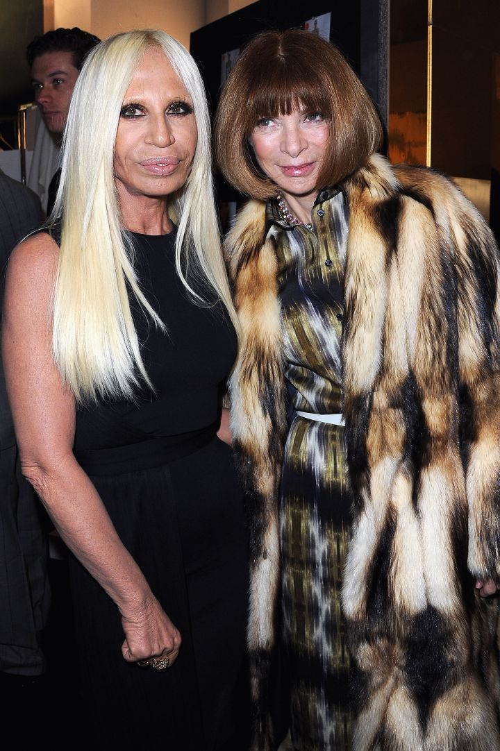 Fashion boss pose with the great Anna Wintour.
