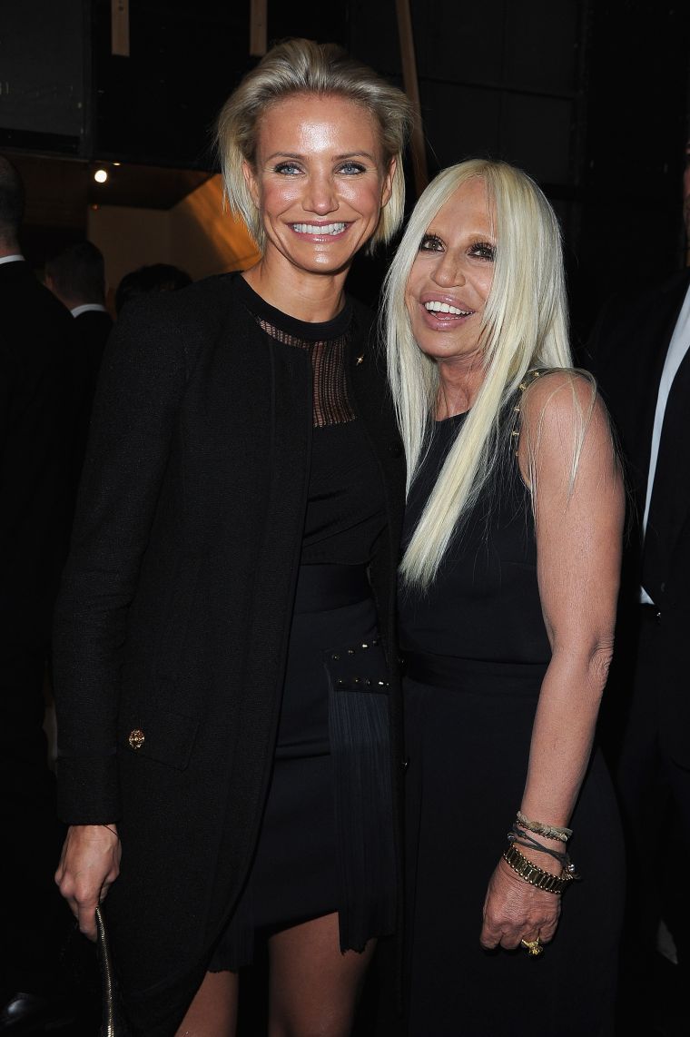 Donatella with Cameron Diaz.