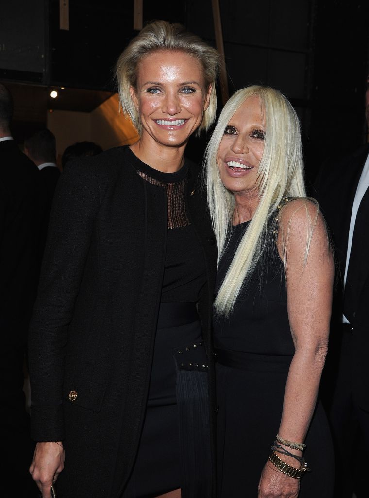 Donatella with Cameron Diaz.