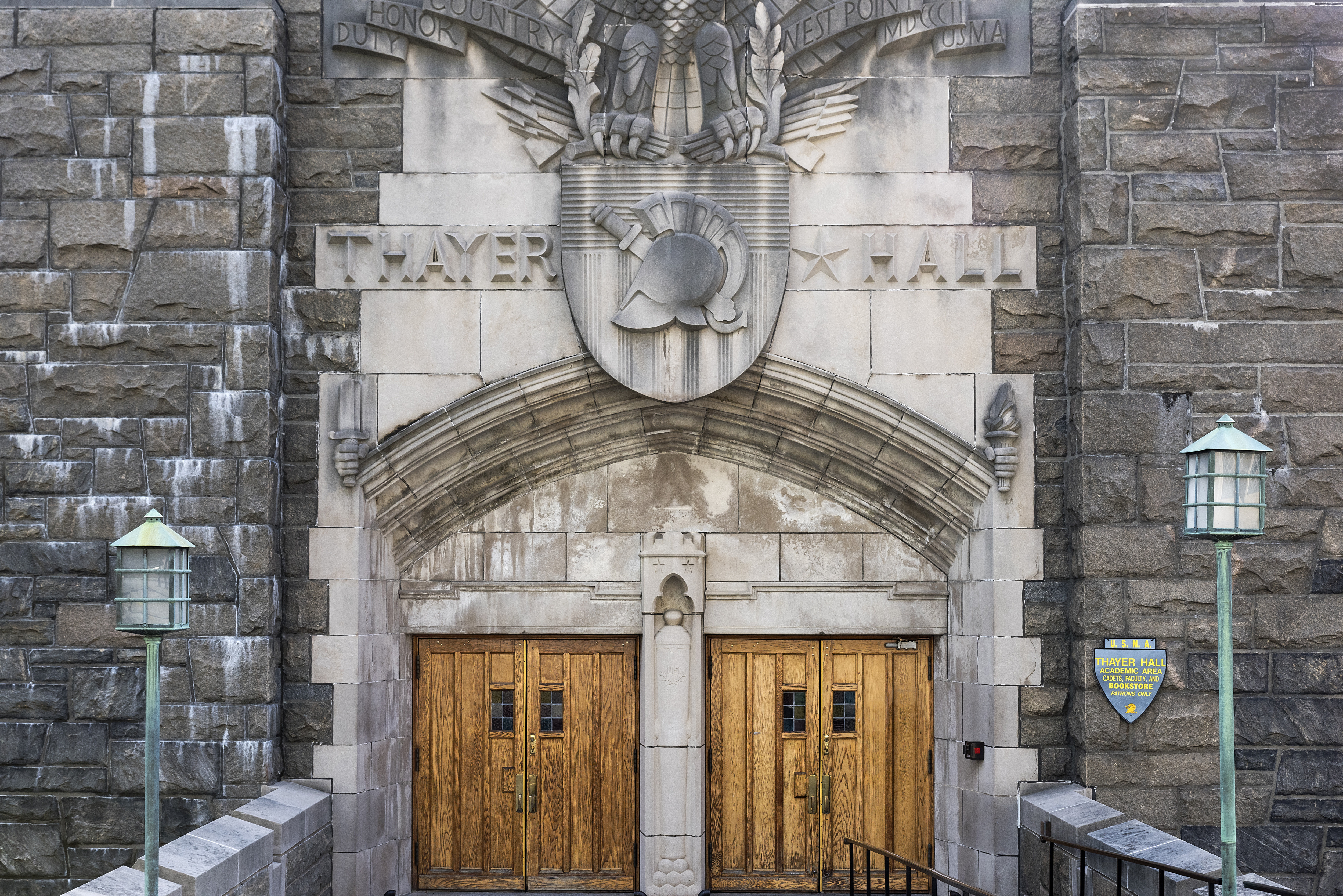 Thayer Hall, West Point Military Academy campus...