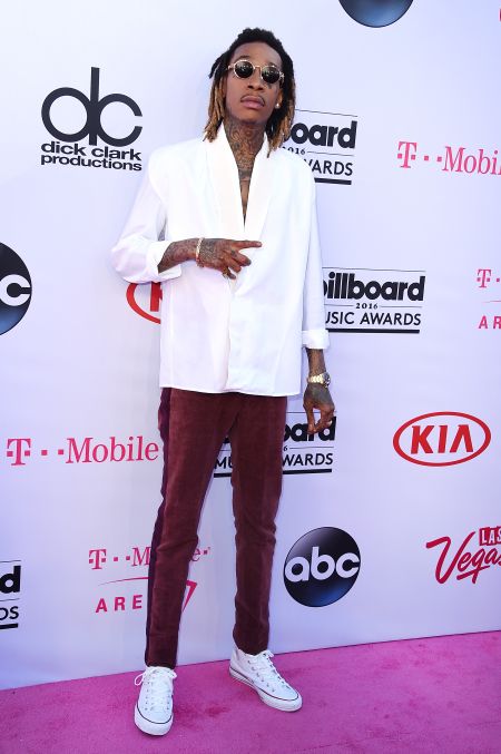Wiz Khalifa kept it casual, per usual.