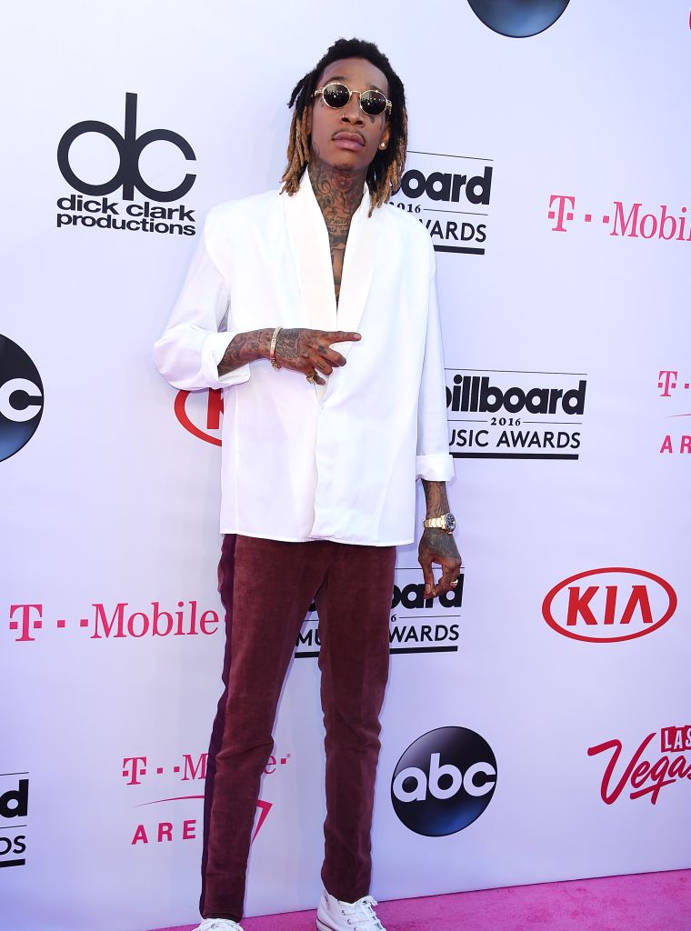 Wiz Khalifa kept it casual, per usual.