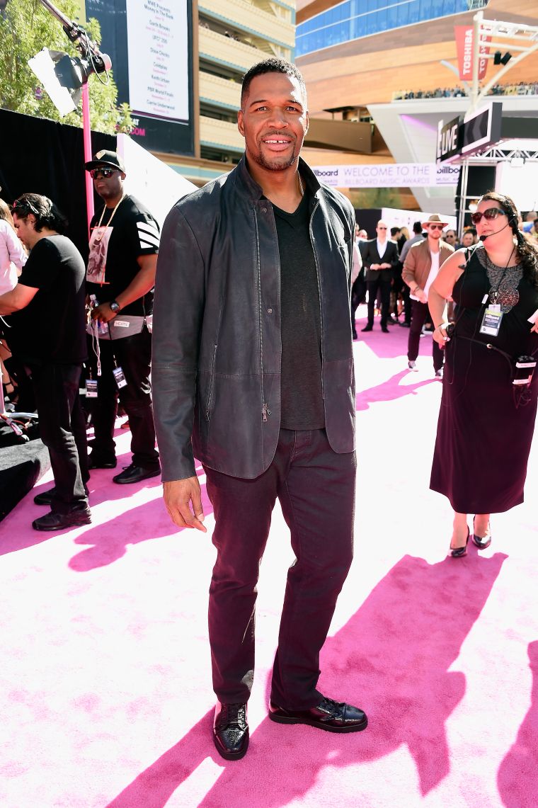 Michael Strahan appeared to be unfazed by the drama surrounding his departure from LIVE! with Kelly.