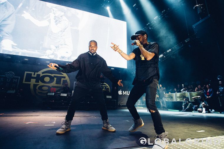 ‘Ye playing the role of hype man for G.O.O.D Music.