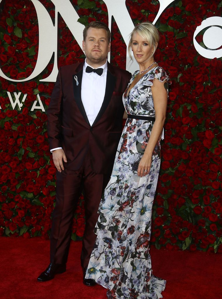 TV personality and Tony host James Corden & Julia Carey.