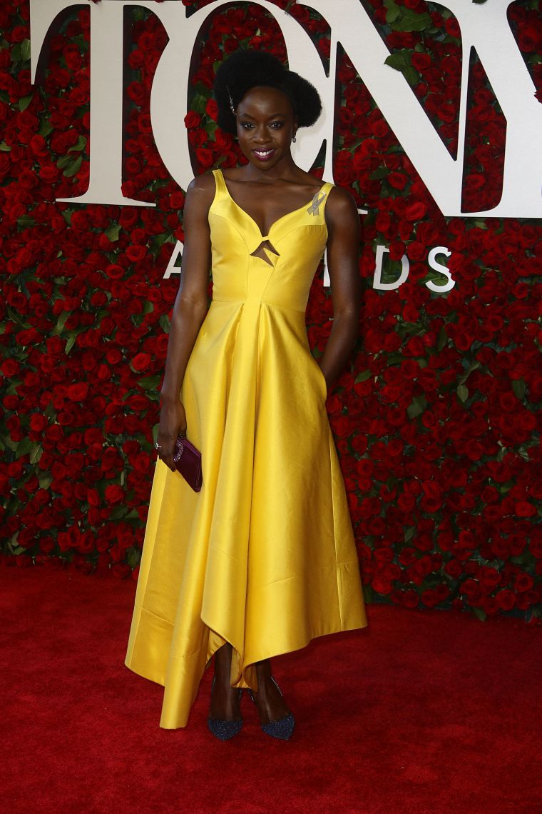 Actress Danai Gurira looked gorgeous in yellow.