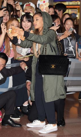 Ariana Grande Arrives In Tokyo