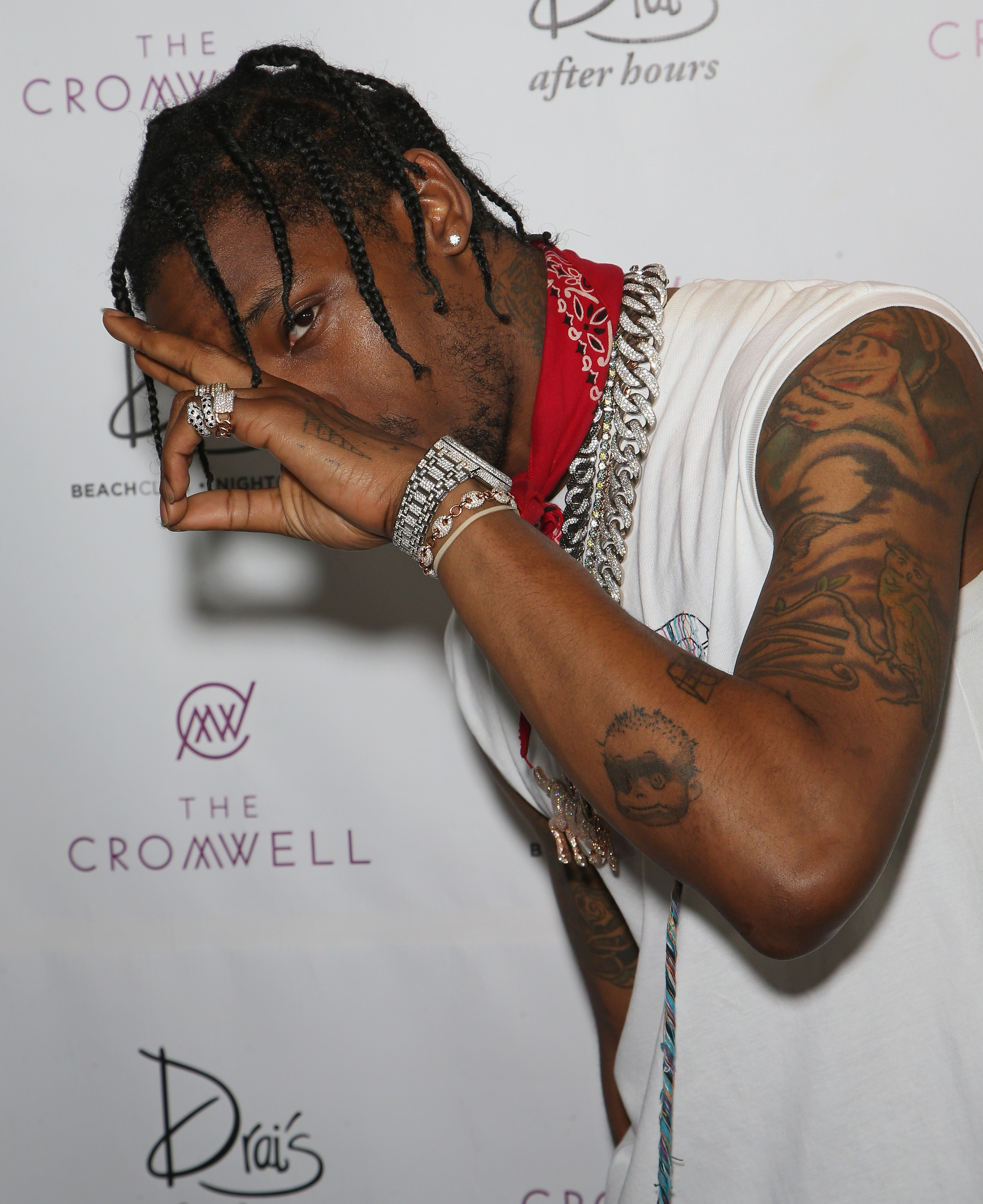 Travis Scott Tattoos Meaning History  Where to Get Them  Inked Celeb
