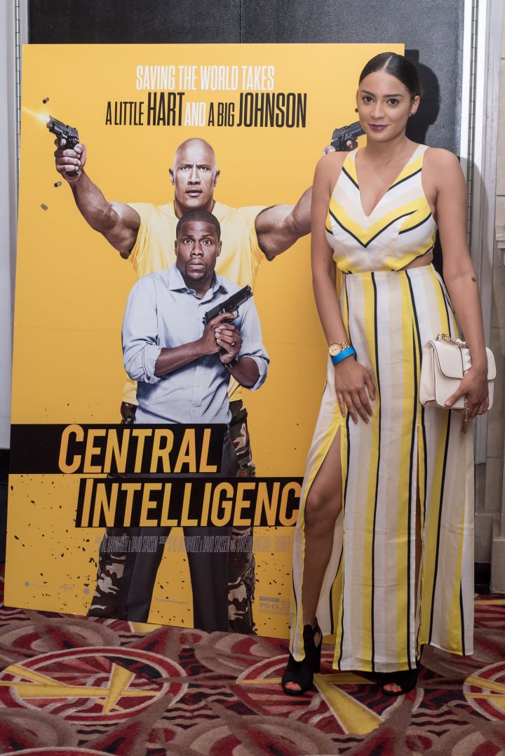 Sasha Merci attends the #XillaMovieParty for Central Intelligence in New York City