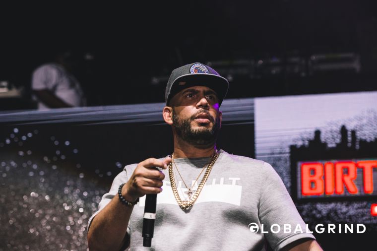 DJ Drama showed up to get the crowd hype at Hot 107.9’s Birthday Bash concert in Atlanta.