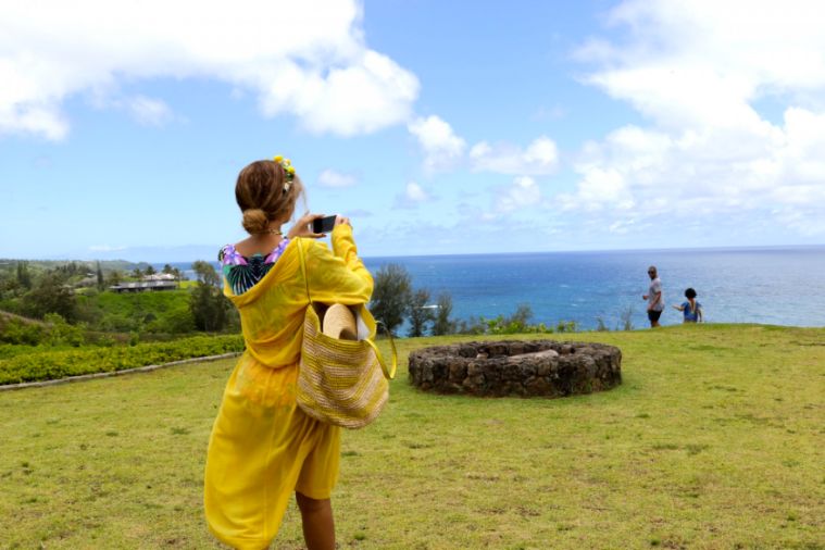 Daddy-daughter time by the water.