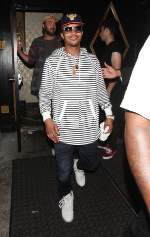 Rapper T.I. parties at Bootsy Bellows nightclub