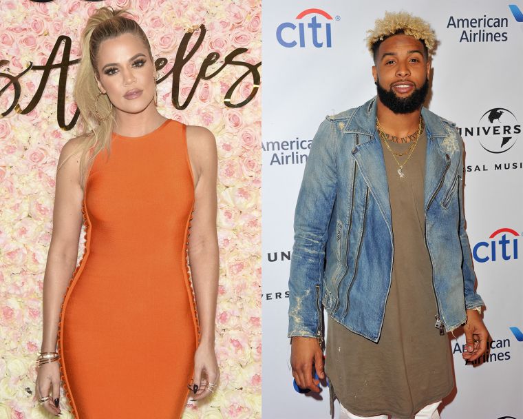 Khloé Kardashian and Odell Beckham, Jr.