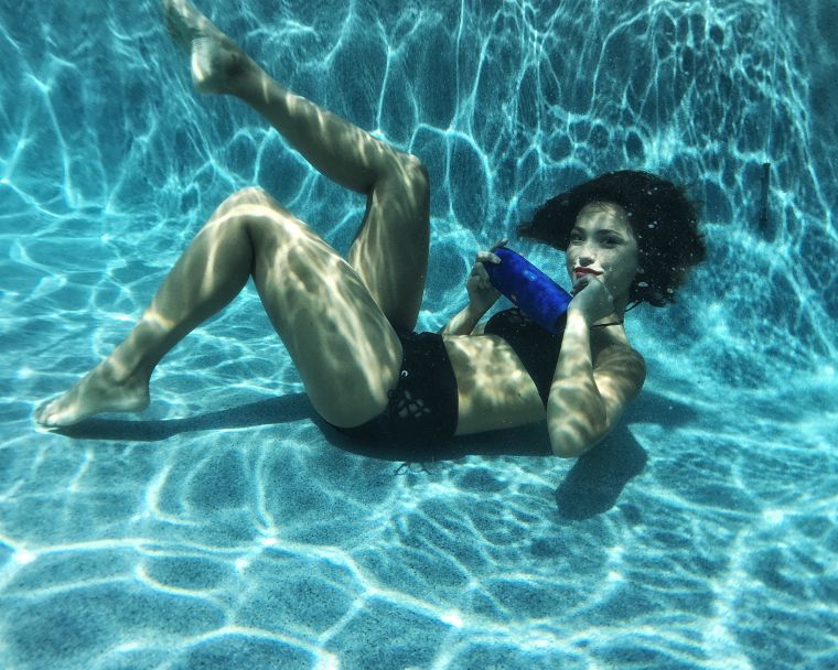 Models Swimming With JBL’s New “Charge 3” Waterproof Portable Speaker.