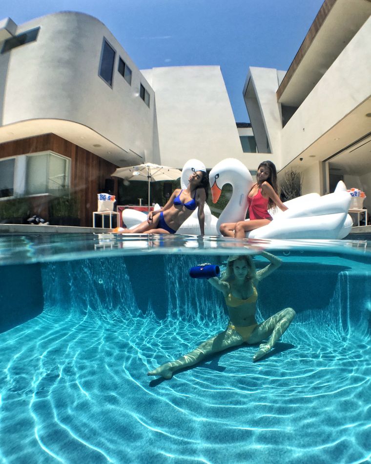 JBL’s Poolside Party For “Charge 3” Launch In Beverly Hills.