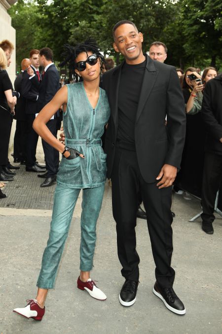 Will and Willow Smith attend the Chanel show.