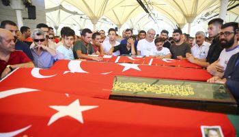 Funeral ceremony of the democracy martyrs in Turkey