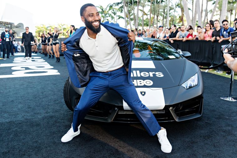 Actor John David Washington Hits HBO’s ‘Ballers’ Season Two Red Carpet
