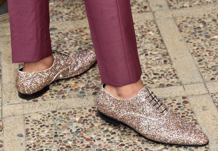 You can never have enough gold dust on your shoes.
