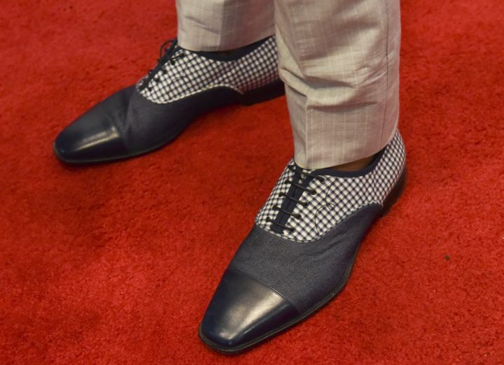 …so you just stick with the three-tone pointy loafers.