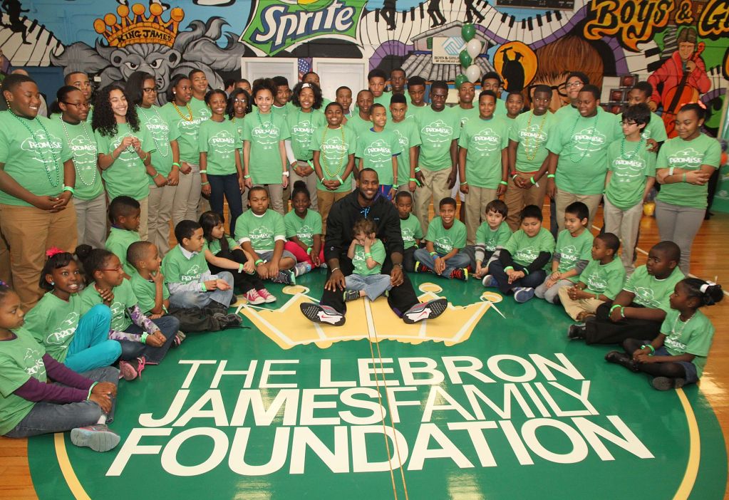 LeBron Jamesand Sprite Unveil Refurbished Gym at Boys & Girls Club in New Orleans