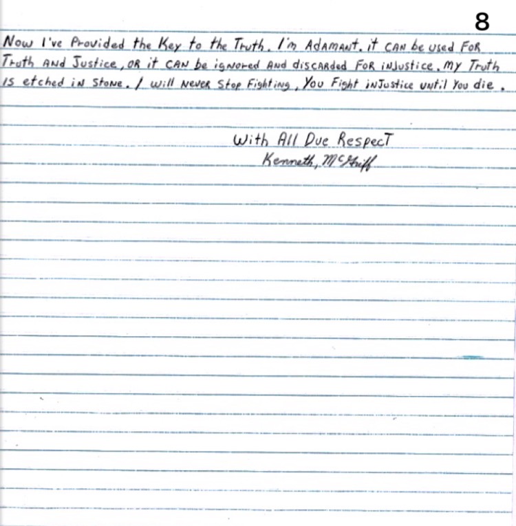 Kenneth "Supreme" McGriff Pardon Letter