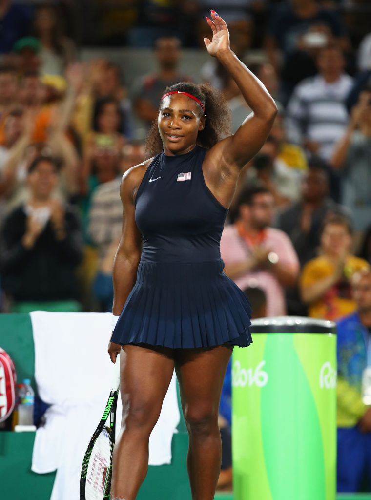 Serena Williams represents Team USA at the 2016 Rio Olympics