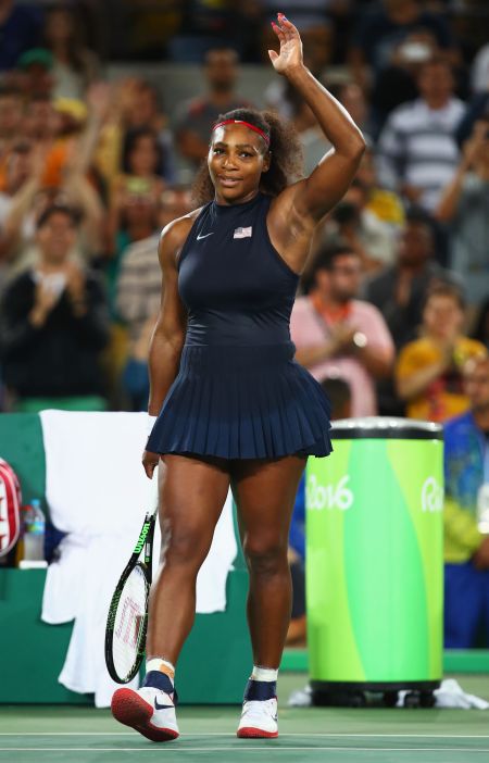 Serena Williams represents Team USA at the 2016 Rio Olympics