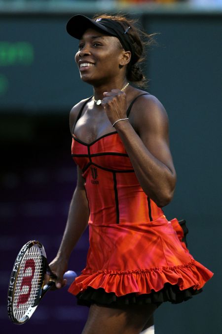 Venus gets sexy on the court at the 2010 Sony Ericsson Open