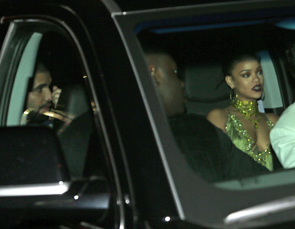 Rihanna and Drake leave the club Up and Down together after hanging out at the after party for the VMA's in New York City.