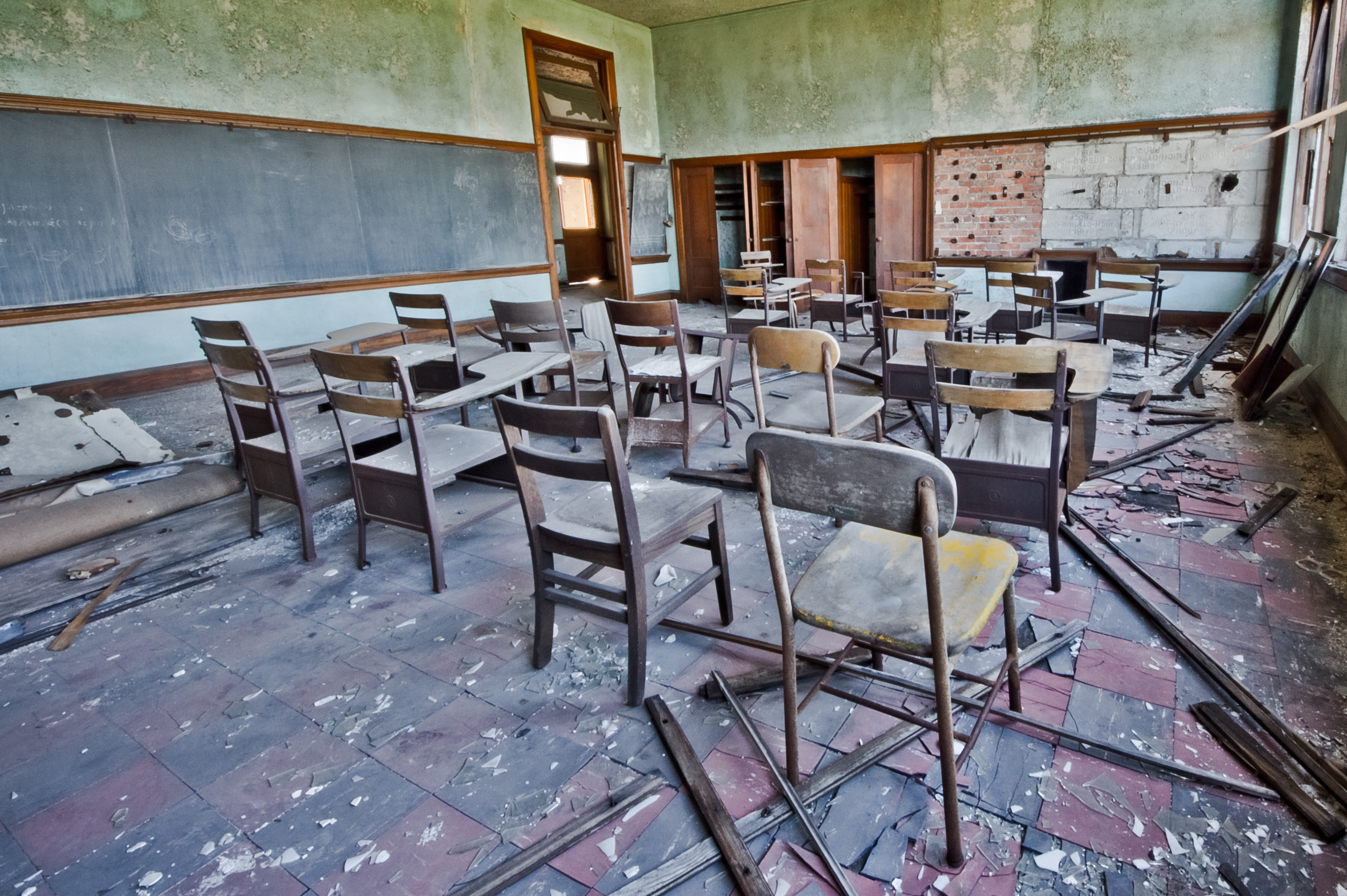 Rows of Desks