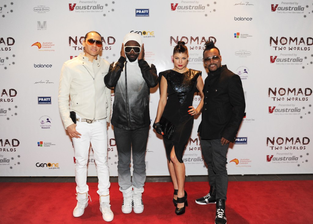 Black Eyed Peas Attend Opening Night Preview Of Nomads Two Worlds At Ngv, Melbourne