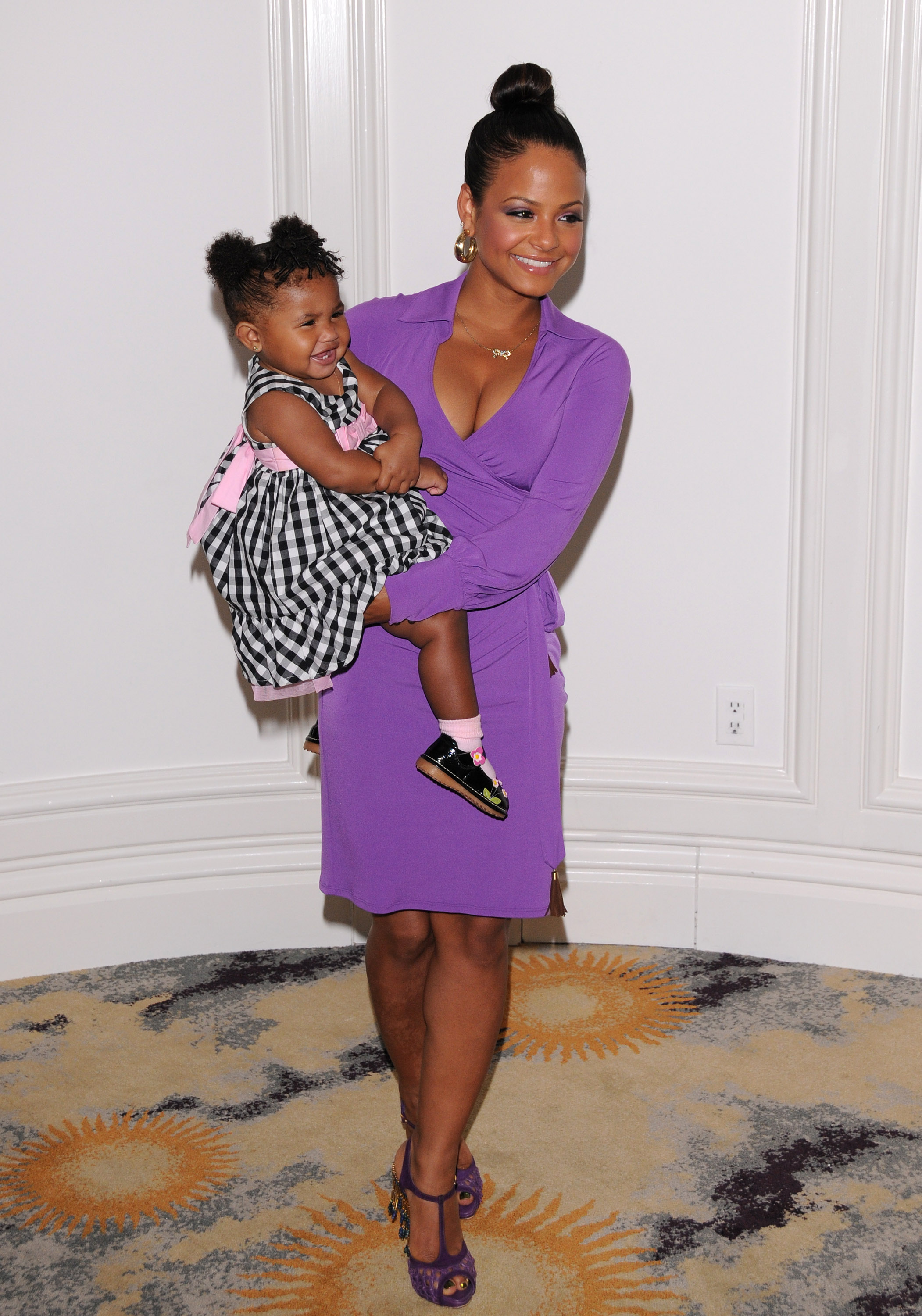 Christina Milian & daughter Violet Nash