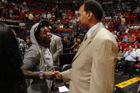 Lil Wayne is a sports fan and pretty good pals with Stephen A. Smith.