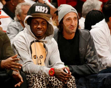 Skateboard Wayne and Adrien Brody are pals.