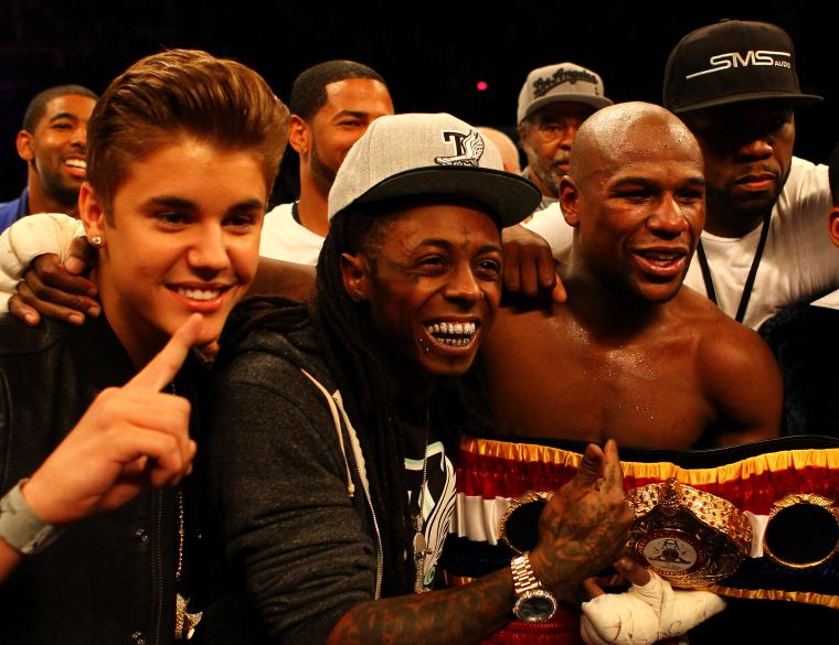 Floyd Mayweather is another famous friend from Wayne's Miami life.