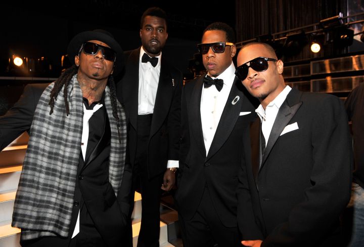No one on the corner has swagger like Weezy, ‘Ye, Jay and Tip.