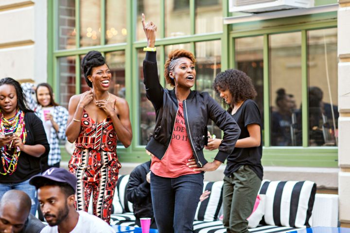 Issa Rae enjoying her ‘Insecure’ Block Party In Brooklyn.