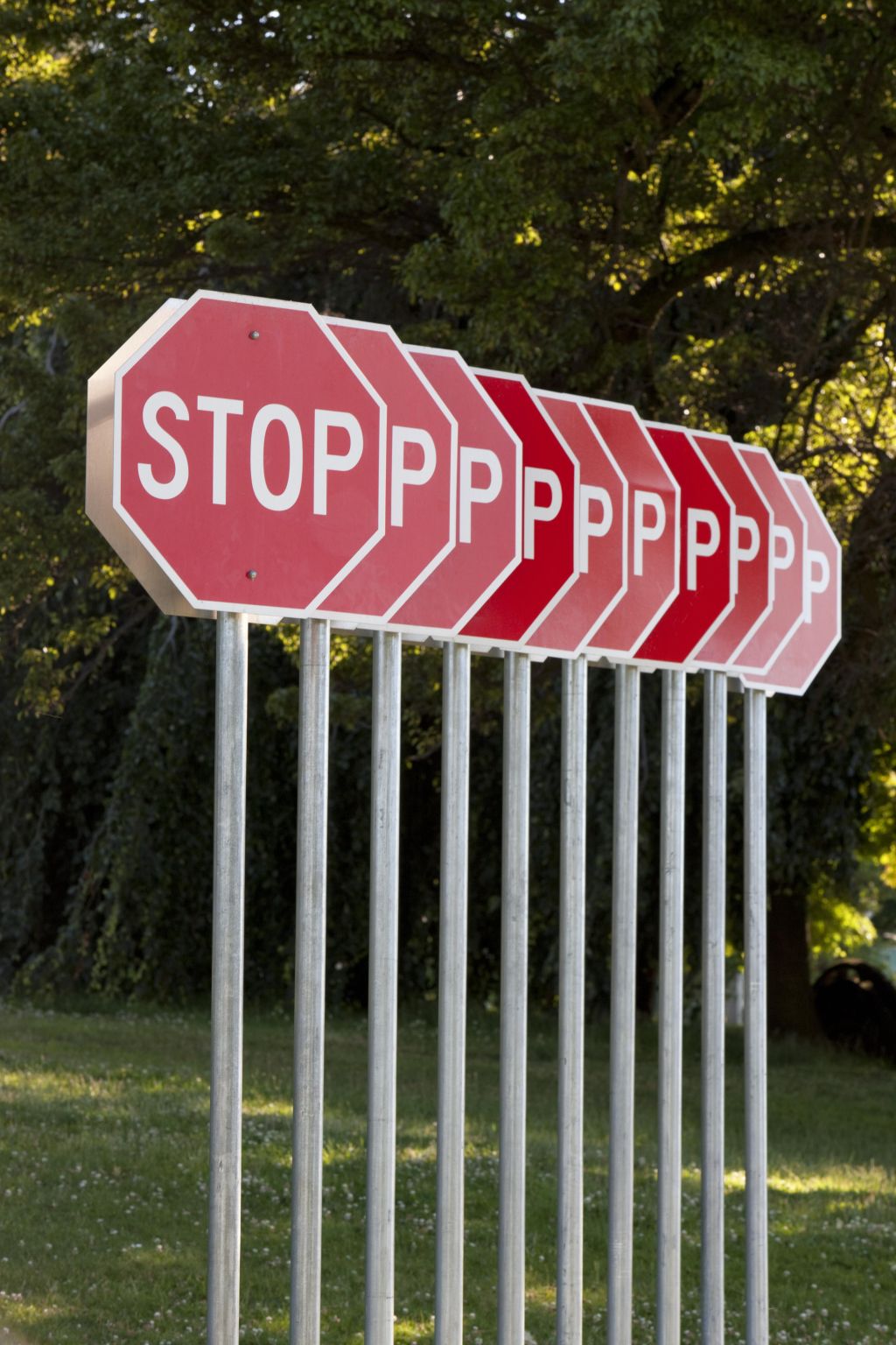 stop signs, Vanier Park, Vancouver